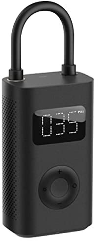 Xiaomi Mijia 1S Tragbare Elektrische Luftpumpe,Mini fahrradpumpe mit LED Drucksensor(150 PSI,5 Modi, 14,8Wh Akku, Autostop-Funktion,10,3 bar, LED Licht, über USB-C) für Auto, Fahrrad, Motorrad, Ball