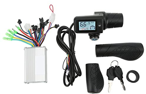 36V 48V 350W Elektrofahrrad Brushless Controller Kit, Brushless Motor Controller mit LCD Display Gasgriff für 22,5 Mm Lenker
