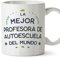 MUGFFINS Tazas para PROFESORA DE AUTOESCUELA mujer - En Español - Mejor del Mundo - 11 oz / 330 ml - Regalo original y divertido