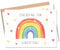 MeinBaby123® 10 Einladungskarten Kindergeburtstag Mädchen und Jungs | süße Geburtstagseinladungen für Kinder | Regenbogen | inkl. 10 Briefumschläge | Premium Qualität (Regenbogen bunt V1)