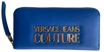 VERSACE JEANS COUTURE Portemonnaie, Geldbörse XL-Logo, Blau