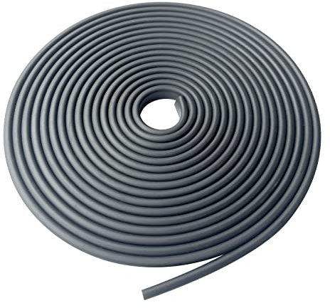 Rubber Edge Trim, 1/4 U Channel Edge Trim, Edge Protector for Plywood, Glasses or Flexiglasses, 1/4 in Flexible U Shaped Gasket, Black Color, Length 20 Ft