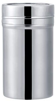Flour Sugar Salt Shaker,Stainless Steel Flour Shaker,Cocoa Shaker,Shaker for Cinnamon,Flour Shaker with Lid,Flour Shaker Stainless Steel Cocoa Powder Shaker Chocolate Icing Sugar Shaker Sifter L