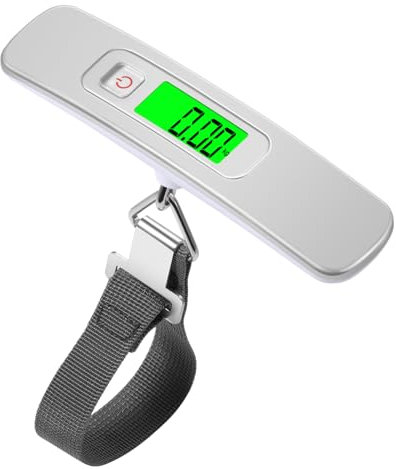 Blendura Pesa Valigia da Viaggio, Digitale Pesa Misura Della Portatile Casa 110 lb 50 kg Funzione Adatto per Viaggiare (Batteria Alloggiata nel vano Batteria)