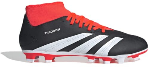 adidas Unisex-Erwachsene Predator Club S FxG Fußballschuh, Core Black/Cloud White/Solar Red, 44 EU