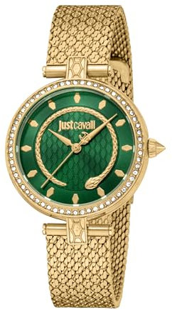 Just Cavalli Damen Analog Quarz Uhr mit Edelstahl Armband JC1L240M0035