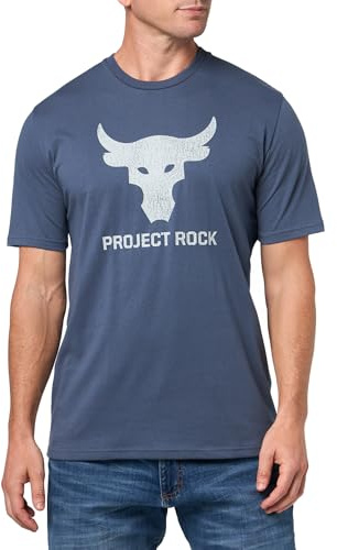 Under Armour Herren T-Shirt Project Rock Payoff Graphic Short Sleeve, (045) Downpour Gray / Mod Gray, L