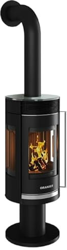 Oranier | Kaminofen | Rota Twist | 5,5 kW | Stahl Schwarz, Top Glas