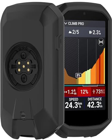 FDHYFGDY Hülle kompatibel für Garmin Edge 1050 Silikonhülle, Silikon Schutzhülle Skin - GPS Bike Zubehör für Garmin Edge 1050 Schutzhülle (Schwarz)