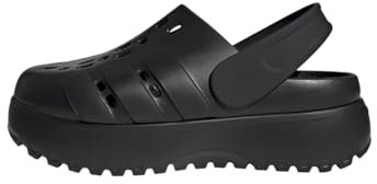 adidas Mujer ADILETTE PLATFORM CLOG, core black/core black/core black, 38 EU