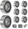 6 Stück 6000-2RS Kugellager 5 mm x 16 mm x 5 mm doppelt geschützte Rillenkugellager für DIY, Drehbänke, Motoren, 3D-Drucker, Fräsmaschinen, verschiedene mechanische Geräte