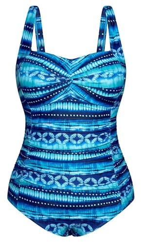 Hanna Nikole Tummy Control Swimsuit Womens Swimming Costumes Modest Swimwear One Piece Swimsuit Bathing Suits Padded Monokinis for Beach,Sunbathing,Pool Parties