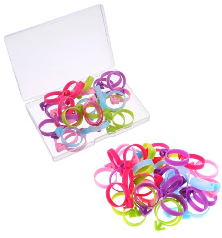 40 Pcs Pastry Bag Ties, Reusable Piping Bag Ties Silicone Icing Bag Ties Decoration Bag Cake and Pastry Supplies Clips for Cake Cookies and Pastry Seal 5 Color