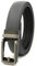 KEKUBUWE Cintura da uomo, cintura da uomo a cricchetto con fibbia a scatto, cintura casual in pelle PU per uomo, grigio, 115 cm