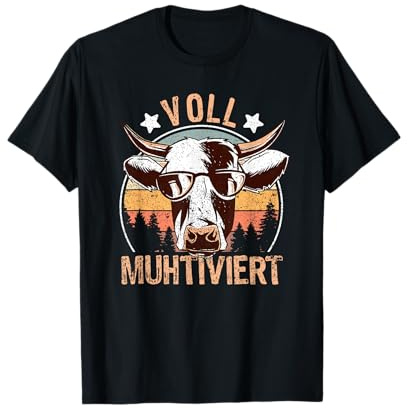 Landwirtschaft Motive & Lustige Kuh Geschenke Kuh Motiv Landwirt Bauer Bauernhof | Voll Muhtiviert | Rind T-Shirt