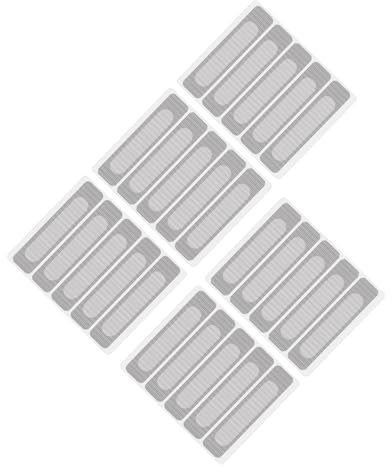 Fenstergitter Reparatur Klebeband Set - 5 BläTter/25 StüCk Glasfaser Reparatur Aufkleber FüR FensterlöCher Wasserdicht Und Selbstklebend Ideal FüR Schnelle Reparaturen an Fenster- Und TüRnetzen