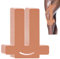ANAMPION Kinesiotapes Vorgeschnitten for Knees, 12 Stück Wasserfestes kinesiotape für Knee Schmerzlinderung, Original Baumwolle Knie Tape für Sport & Dauerhafte Unterstützung(Hautfarbe)