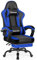 Homimaster Gaming Stuhl, Ergonomisch Gaming Chair mit verstellbare Lendenkissen und Kopfkissen, Gamer Stuhl mit Fußstütze, Gaming Sessel bis 150kg Belastbarkeit, Blau