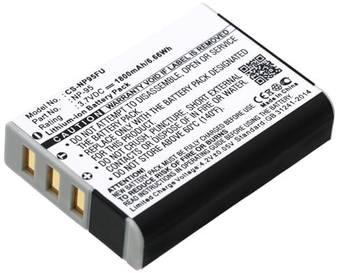 Batterie compatible pour Fujifilm FinePix F30, FinePix F31fd, NP-95