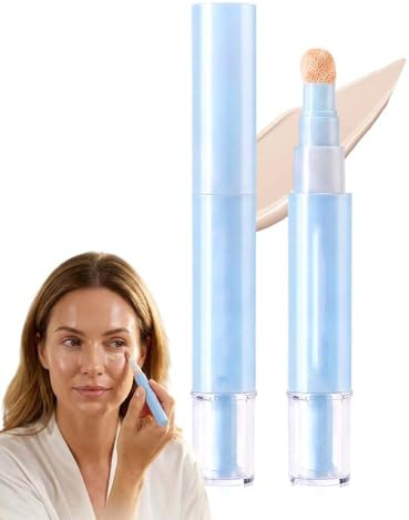 Concealer Augenringe, Abdeckstift und Aufheller 2 in 1 Gesicht Hochpigmentiert, Hautglättend und Feuchtigkeitsspendend, Abdeckstift für Augenringe, Rötungen und Pickel (Natur)
