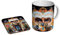 Michael Jackson Dangerous Keramik-Kaffeetasse + Untersetzer, Geschenkset
