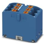 PHOENIX CONTACT PTFIX 6X2,5-G BU Verteilerblock, Grundklemme, 450 V, 24 A, Anzahl der Anschlüsse 6, Querschnitt 0,14 mm²-4 mm², AWG: 26-12, Breite 16 mm, Höhe 22,7 mm, Blau, 10 Stück