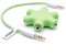 vhbw Audio Splitter, répartiteur 5 Sorties AUX Vert pour écouteurs, boxs, Hauts-parleurs, tablettes