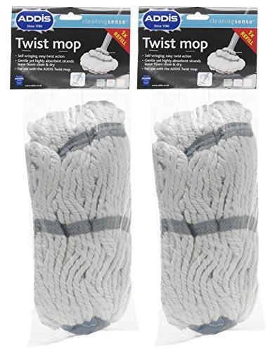 Addis Twist Mop Refill Wringing Kitchen Floor Mop Replacement - Graphite (2)