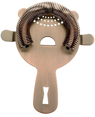 Bar Fly M37071ACP Bar Strainer, 18-8 Stainless Steel, Antique Copper