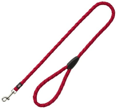 TRIXIE Hundeleine Cavo Leine L–XL, 1,00 m ø 18 mm in rot - kurze Führleine für den Hund mit guter Kontrolle - für große bis sehr große Hunde - 144203