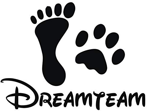 kleb-Drauf | Dreamteam | Verschiedene Größen und Farben | Wandtattoo Wandaufkleber Wandsticker Aufkleber Sticker | Wohnzimmer Schlafzimmer Kinderzimmer Küche Bad