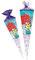 Schultüte - Arielle & Fisch Fabius - 70 cm - rund - Filzabschluß - Zuckertüte - mit/ohne Kunststoff Spitze - Nestler - Mädchen - Prinzessin - Meerjungfrau N..