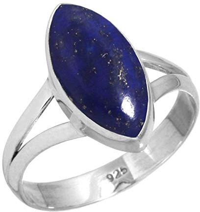 Echter 925 Sterling Silber Handgefertigter Schmuck Marquise Türkis, Perle, Onyx, Kristall Natürlicher Edelstein Boho Ring für Frauen