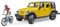 bruder 02543 - Jeep Wrangler Rubicon Unlimited mit Mountainbike & Radfahrer- 1:16 Geländewagen Fahrrad Spielzeug-Figur bworld