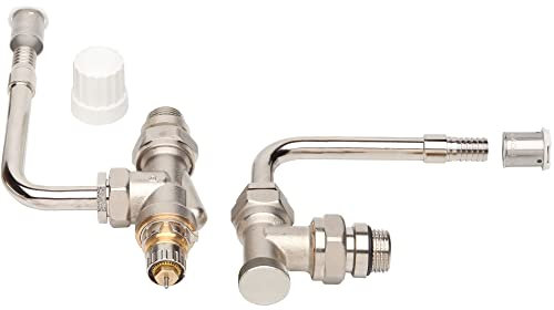 Danfoss - Kit de raccordement radiateur en PER - Kit raccordement radiateur 75mm equerre inversé - PER à sertir Ø16