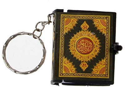 WOWOWO Mini Ark Quran Buch Echtes Papier kann Arabisch lesen Der Koran Schlüsselbund