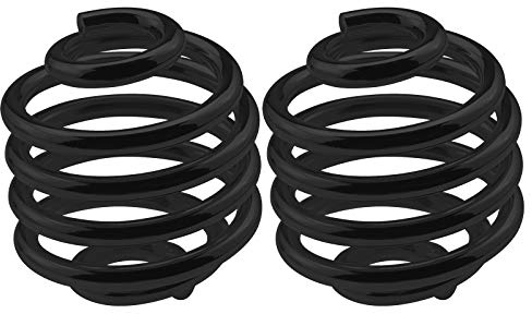 Create idea Pair of Black Solo Seat Springs 2 Inch Steel Retor Vintage Old School Style Barrel Shape Spring Seat Mounting Fit for Motorcycle Bobber Chopper Custom