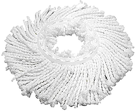 Lola Products Revolution Microfiber Spin Mop Refill, Braided Pad, Super Absorbent, Reusable & Machine Washable, Does Not Drip Or Streak, 1 Count