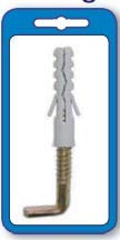 MASIDEF - 2 TASSELLI NYLON PER SCALDABAGNO - DIAM. 10X50 MM