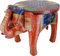 GURU SHOP Vintage Hocker, Blumenbank in Elefantenform - Orange, 37x57x36 cm, Kaffeetische & Bodentische