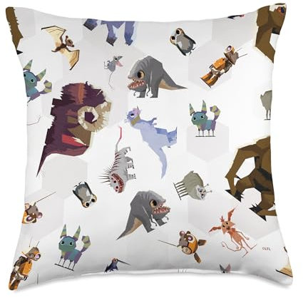 Star Wars Galaxy of Creatures Kissen mit geometrischem Druck, 45,7 x 45,7 cm, mehrfarbig