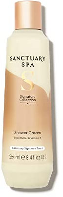 Sanctuary Spa Shower Cream, Natural Shower Gel, No Mineral Oil, Cruelty Free and Vegan, 250 ml