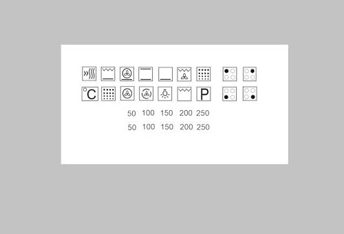 Herd Aufkleber Herdsymbole Aufkleber für e-Herd Gas Herd Kennzeichnung (RP20) (5 mm)