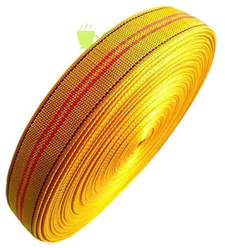 JUNYFFF Spanngurte Zurrgurte -Gurt zur schnellen Ladungssicherung am Anhänger - LKW - Transporter - PKW - 40 mm breit, Länge: 10m/20m/38m/48m,Gelb,20M