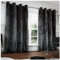 GC GAVENO CAVAILIA Polyester Charcoal Velvet Curtains 66 X 90, Blackout Lined Eyelet Curtains For Bedroom, Thermal Insulated Velvet Curtains Eyelet, 2pcs