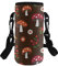 COEQINE Sac de transport pour bouteille d'eau en néoprène - Portable - Isotherme - Imprimé petit champignon - Pour bouteilles en acier inoxydable et plastique