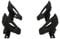 Adjustable Kayak Carrier Roof Rack (Canoe Cradle Holder Rack Surf Paddle Board), Black