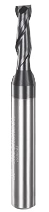QUARKZMAN VHM Schaftfräser 4 mm, 2 Zähne Klingenlänge 11 mm CNC Fräser für Edelstahl, Verbundwerkstoffe und Legierungen