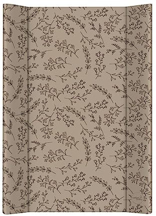 Ceba Baby® Wickelauflage Wickelunterlage - 2 Keil Wickelmulde fürs Babybett 70x50 cm - Wickeltischauflage mit OEKO-TEX® Standard 100 - Made in EU - Wasserdicht und Abwaschbar - Blumen