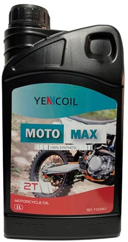 YENCOIL MOTO MAX 1L - Aceite Motor 2 Tiempos para Mezcla Gasolina | Aceite Moto 2T | Ciclomotor